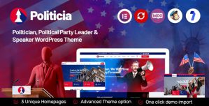 Politicia – Politician  Speaker WordPress Theme 2.0