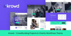Krowd – Crowdfunding  Charity WordPress Theme 1.3.4