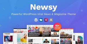 Newsy – Viral News  Magazine WordPress Theme