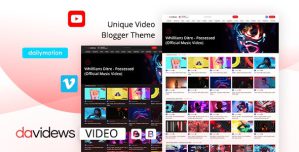 Davidews – Video Blogger Theme 1.3