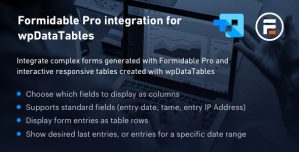 Formidable Forms integration for wpDataTables