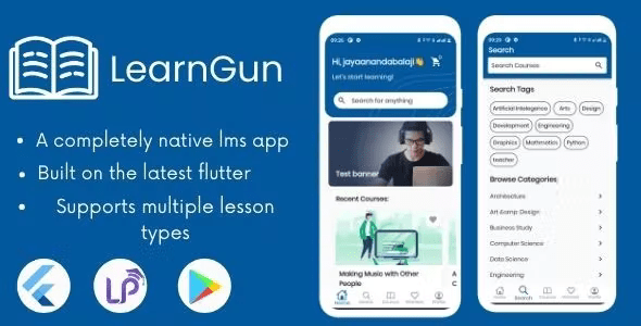 LearnGun - Learnpress LMS Flutter app 1.1.0