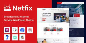 Netfix – Broadband  Internet Services WordPress Theme + RTL
