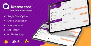 DreamsChat – Laravel Powered Chat, Voice  Video Calling Platform with Advanced Admin Panel