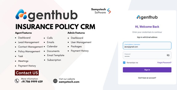 AgentHub - Insurance Agent CRM | Policy Management CRM | Policy Management System