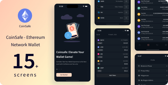 CoinSafe - Ethereum Erc20 Crypto Wallet | Expo 51.0.9
