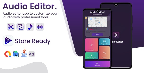 Audio Editor - Android App with - Admob Ads