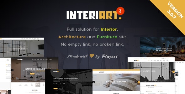 InteriArt - Furniture Interior WordPress Theme