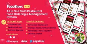 FoodBank Multi Restaurant – Food Delivery App | Restaurant App with Admin  Restaurant Panel