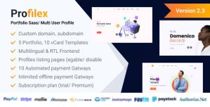 Profilex – Portfolio Website Builder SAAS (Multitenant)