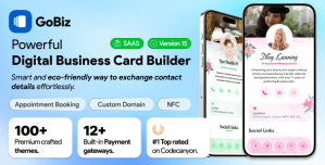 GoBiz – vCard SaaS Digital Business Card Builder