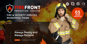 Firefront – Fire  Security Services WordPress Theme