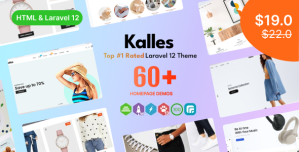Kalles – HTML  Laravel 12 eCommerce Templates