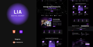 Lia – Digital Agency HTML Bootsrap Template