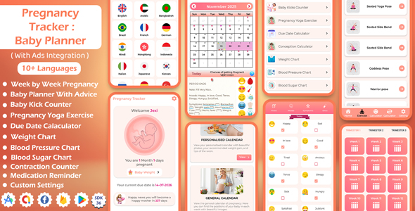 Pregnancy Tracker : Baby Planner - Pregnancy Yoga Workout, Baby Tracker, Medication Reminder