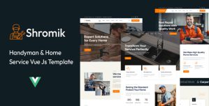 Shromik | Handyman  Home Repair Service Vue Js Template