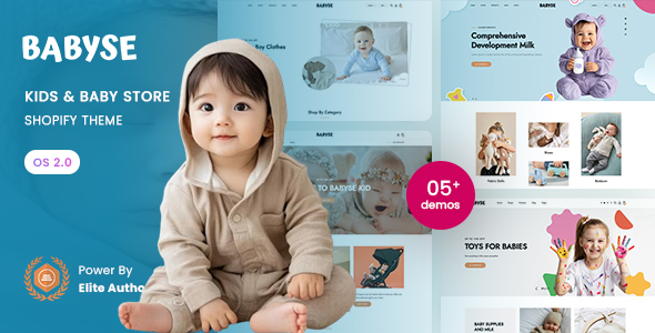 Babyse - Kids  Baby Store Responsive Shopify 2.0 Theme
