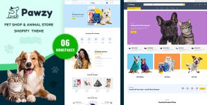 Pawzy – Pets  Animals Store Shopify Theme