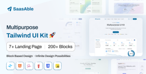 SaasAble – Tailwind Multipurpose UI Kit for Saas, Startup  Agency
