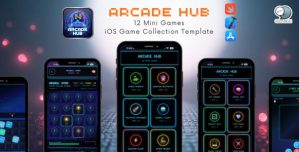 Arcade Hub – 12 Mini Games iOS Game Collection Template