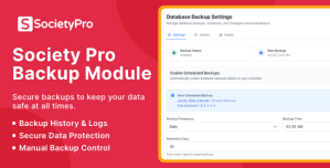 Backup Module for SocietyPro