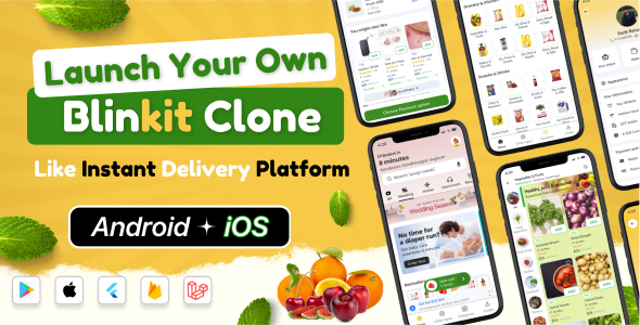 DTBasket – Instant Grocery  Daily Essentials Delivery Flutter App with Admin Panel (Android  iOS)