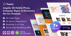 Fixaro – Angular 20 Multipurpose Repairing Services Template