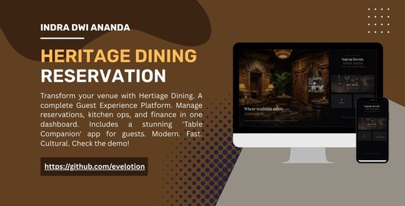 Heritage Dining - Restaurant Reservation  Guest Experience Platform (Next.js 16)