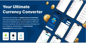 Live Currency Converter – Flutter Full App (FreeCurrencyAPI + AdMob)