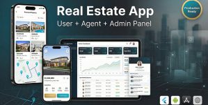 Real Estate  Property Booking App – User, Agent  Admin Panel