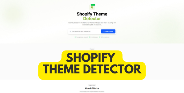 Shopify Theme Detector | React Next Js Script
