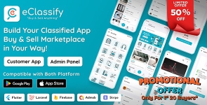 eClassify – Classified Buy and Sell Marketplace Flutter App with Laravel Admin Panel